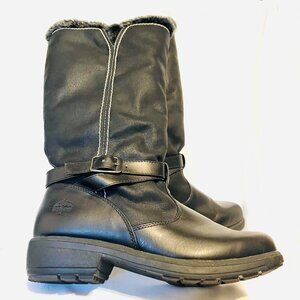 Totes All Weather Footwear-Marley-Women's-Sz. 9 Tall Faux Fur Lined Zip up Boots